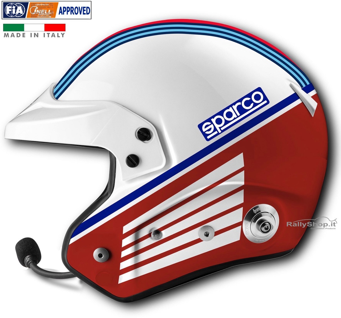 Casco Sparco AIR PRO RJ-5i Martini Racing Stripes Design - 003369MRB