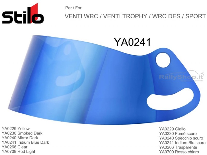 Visiera corta per  Venti WRC - Venti Trophy - WRC DES, SPORT-YA02-COL