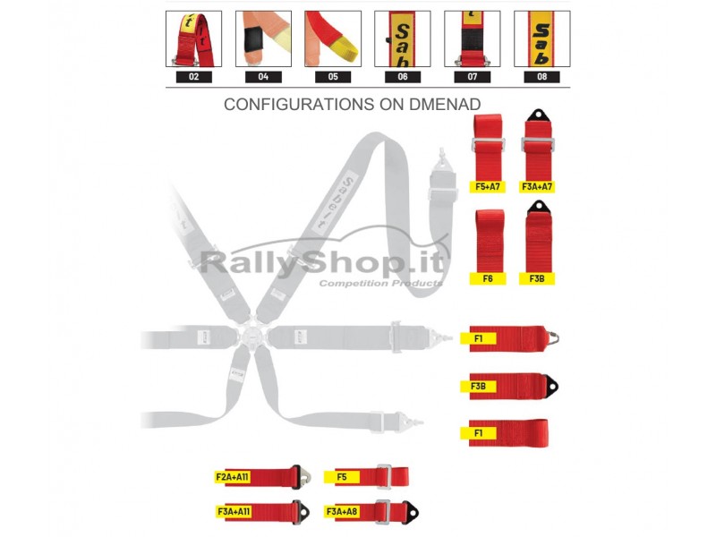 Cintura Sabelt STEEL Rally 3x3-CFCI4335S633SU2F