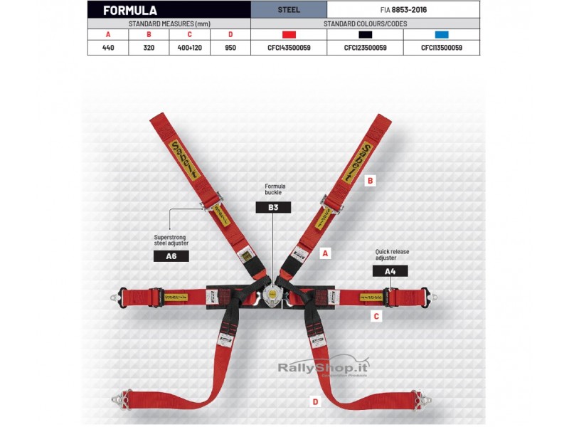 Cintura Sabelt Formula mid-CFCI43500064