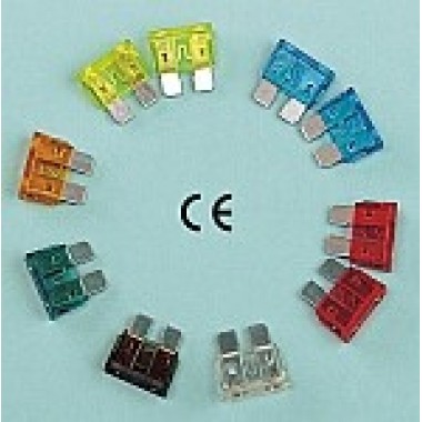 CARD OF 10 ASSORTED PLUG-IN FUSES