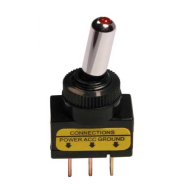 TOGGLE SWITCH WITH LED Red