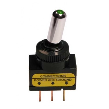 TOGGLE SWITCH WITH LED GREEN