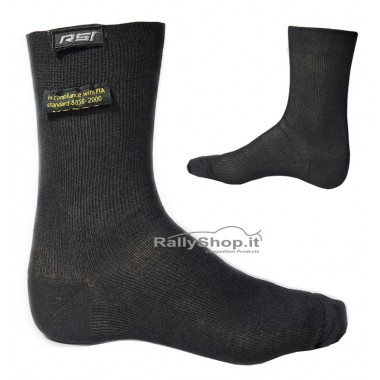 Black RSI Mid Socks - FIA Approval (black)