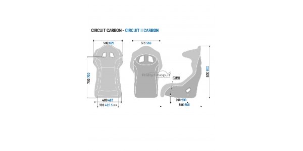 Sedile Sparco  CIRCUIT/II Carbon ( M - L )