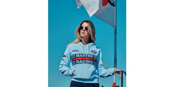 Felpa Lady Sparco Hoodie Replica Martini Racing